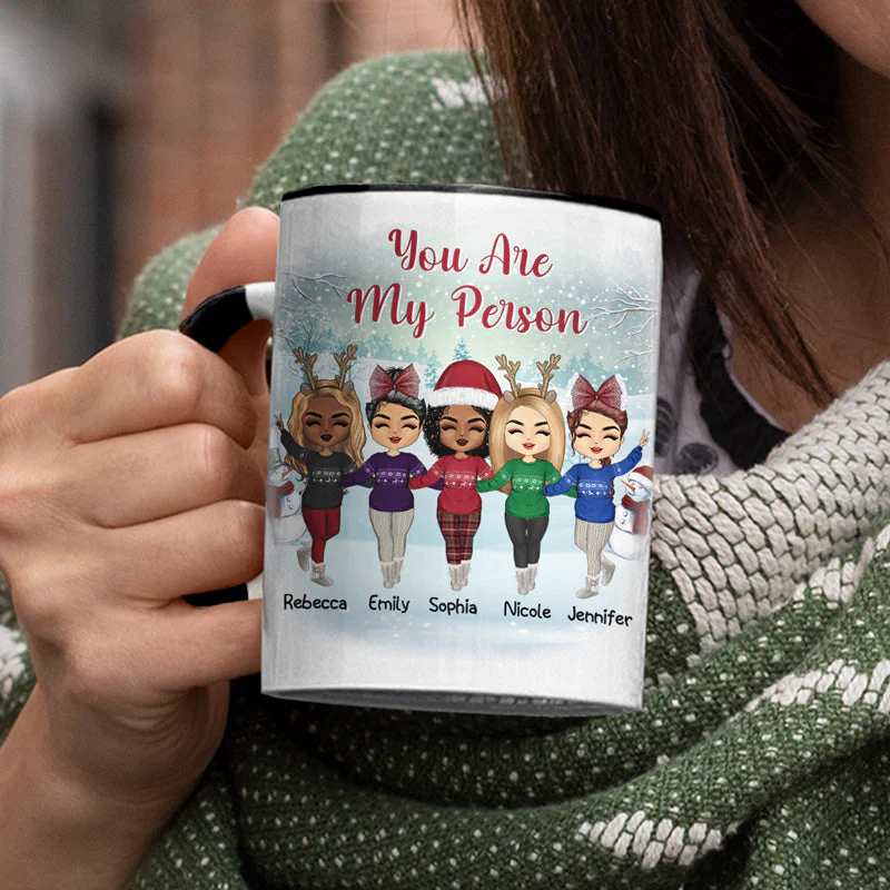 Work Made Us Colleagues - Christmas Gift For Co-worker - Personalized Custom Accent Mug - Image 3