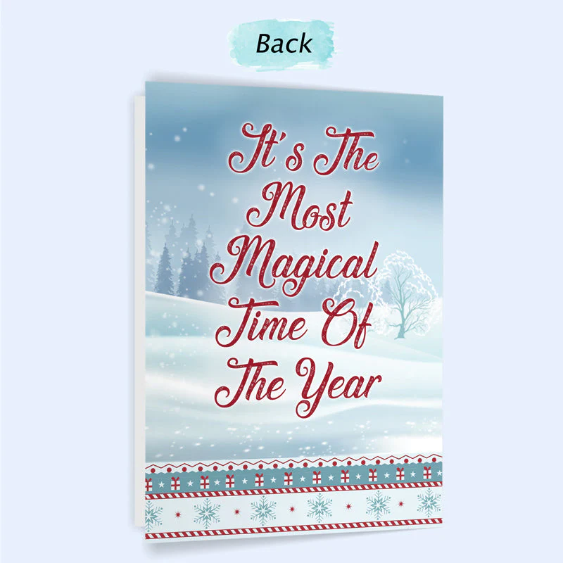 Work Made Us Colleagues - Christmas Gift For Friends And Colleagues - Personalized Custom Folded Greeting Card - Image 4