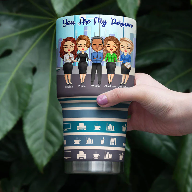Work Made Us Colleagues Office Worker - Gift For Colleagues And Friends - Personalized Custom 30 Oz Tumbler - Image 4