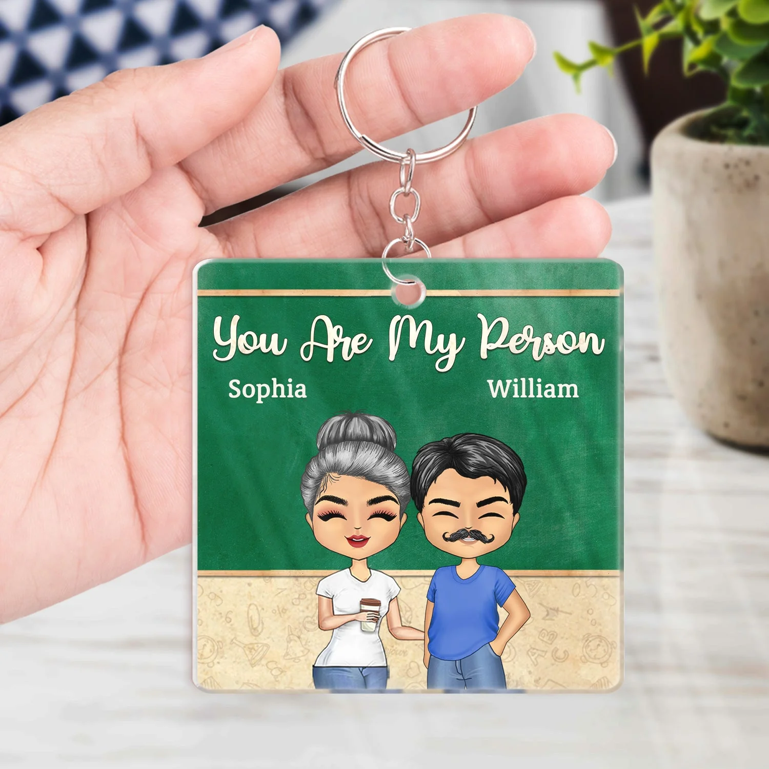 Work Made Us Colleagues Teacher - Birthday, Funny Gifts For Co-workers, Friends, Soul Sisters, Besties, BFF - Personalized Custom Acrylic Keychain - Image 4