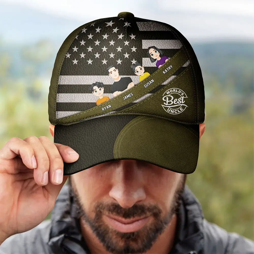 World's Best Dad - Personalized Classic Cap - Image 4
