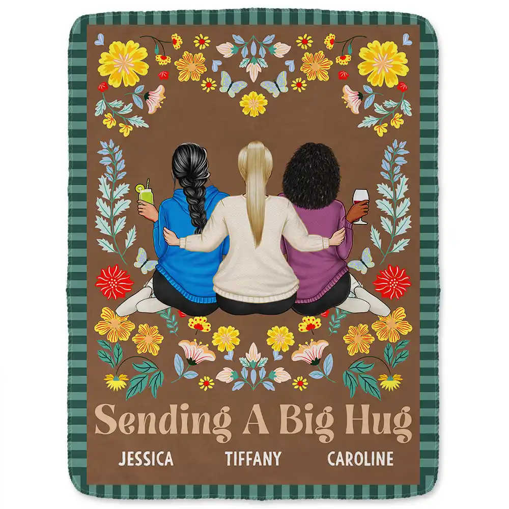 Wraping You In Love - Personalized Fleece Blanket, Sherpa Blanket - Image 2