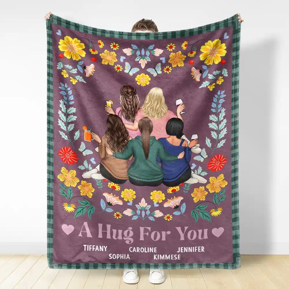 Wraping You In Love - Personalized Fleece Blanket, Sherpa Blanket - Image 3
