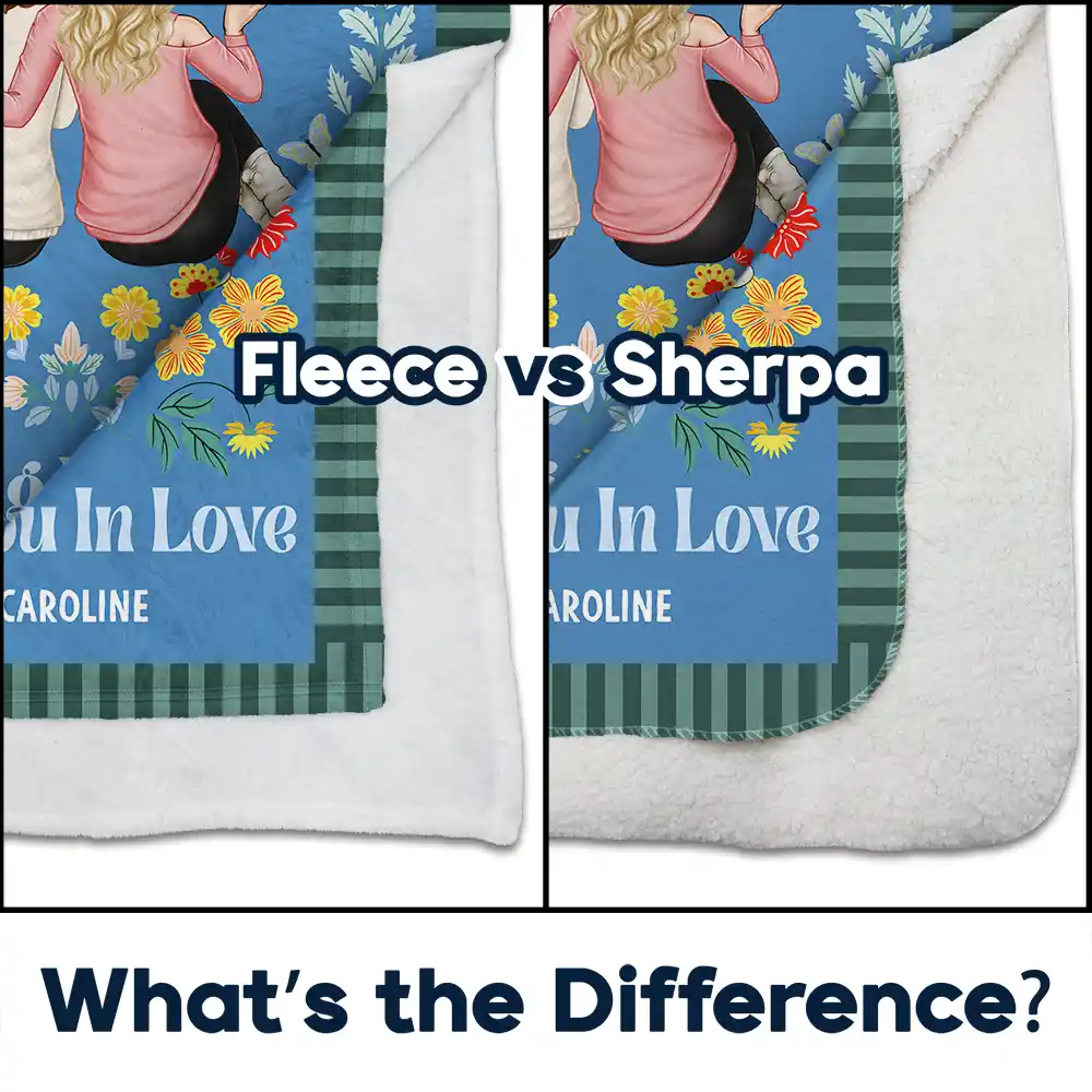 Wraping You In Love - Personalized Fleece Blanket, Sherpa Blanket - Image 4