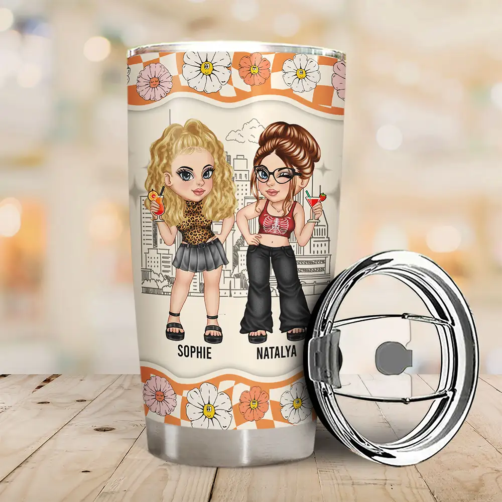 Y2K Bestie I'd Shank For You - Personalized Tumbler - Image 2