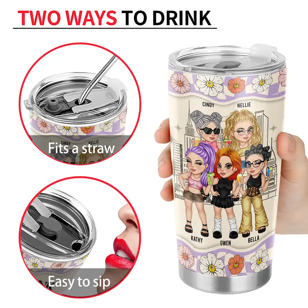 Y2K Bestie I'd Shank For You - Personalized Tumbler - Image 4
