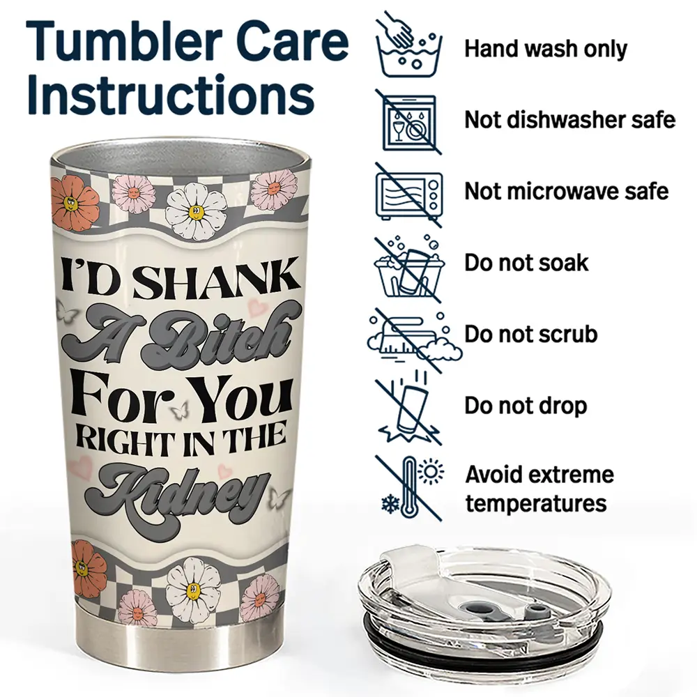 Y2K Bestie I'd Shank For You - Personalized Tumbler - Image 5