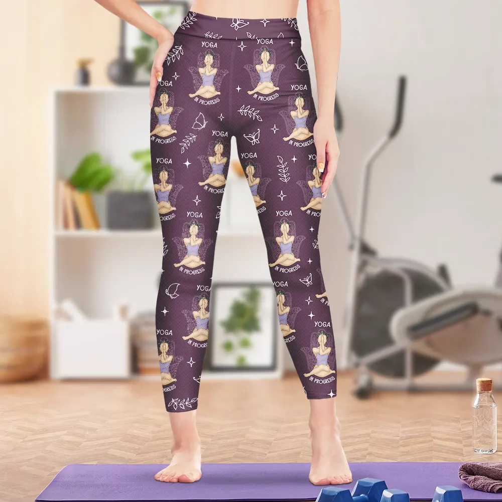 Yoga Let That Go - Personalized Leggings - Image 3