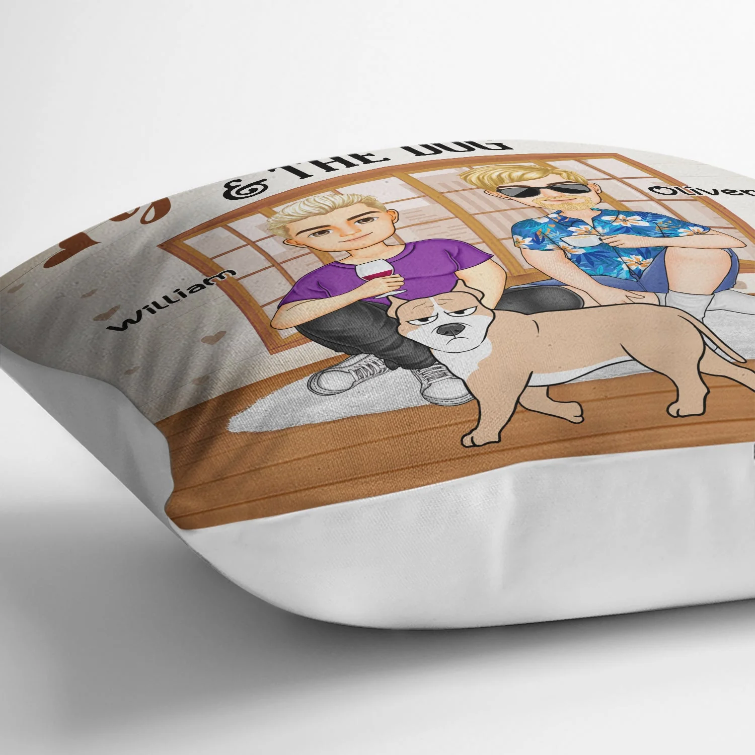 You And Me & The Fur Babies - Gift For Couples, Dog Lovers, Cat Lovers, Pet Lovers - Personalized Pillow - Image 3