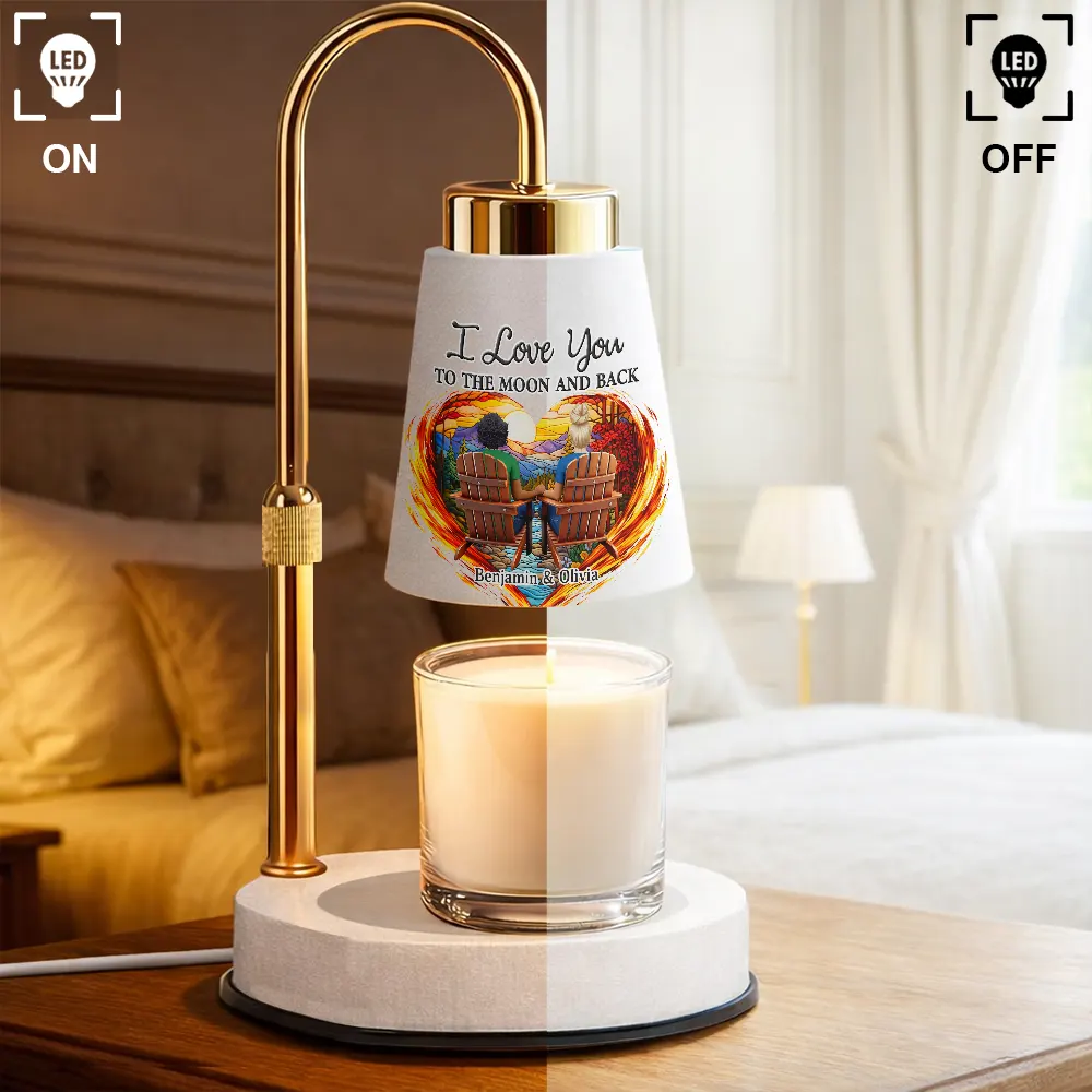 You And Me We Got This 3D Effect Back Couple - Personalized Truncated Cone Candle Warmer - Image 2