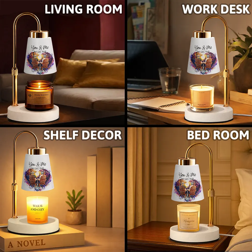 You And Me We Got This 3D Effect Back Couple - Personalized Truncated Cone Candle Warmer - Image 4