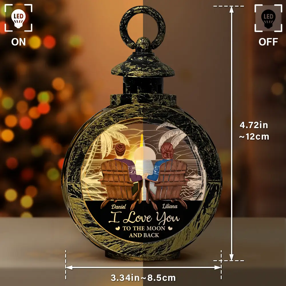 You And Me We Got This Back Couple - Personalized Candlelight Lantern Ornament - Image 4