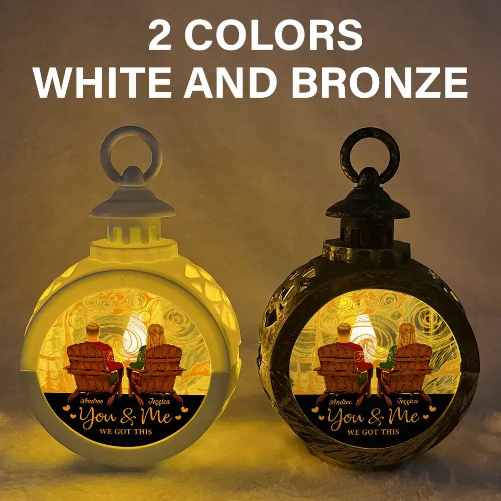 You And Me We Got This Back Couple - Personalized Candlelight Lantern Ornament - Image 6