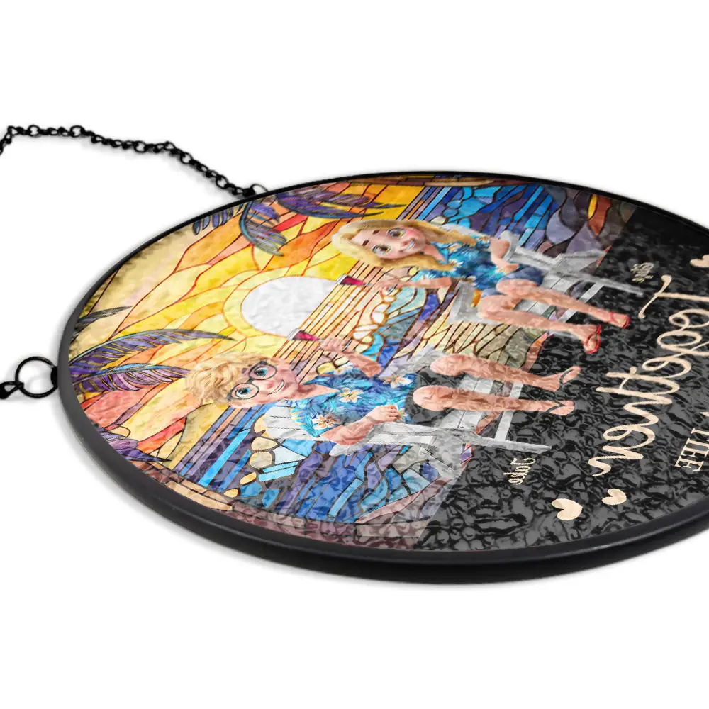You And Me We Got This Couple 3D - Personalized Stained Glass Window Hanging Suncatcher - Image 5