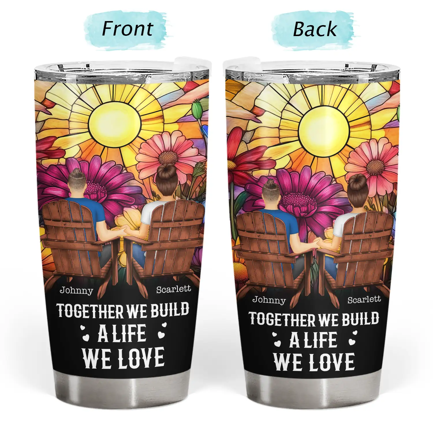You And Me We Got This Day And Night - Personalized Tumbler - Image 3