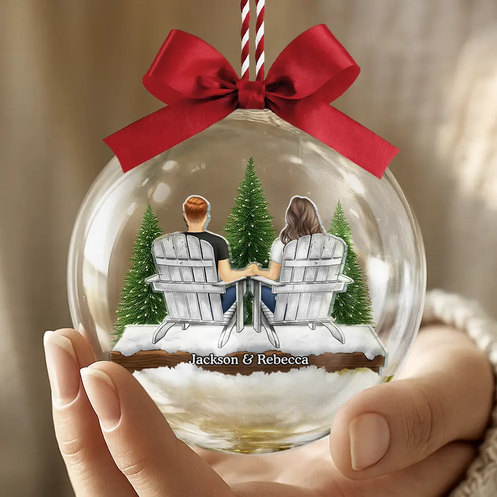 You And Me We Got This - Personalized 3D Acrylic Ball Ornament - Image 4