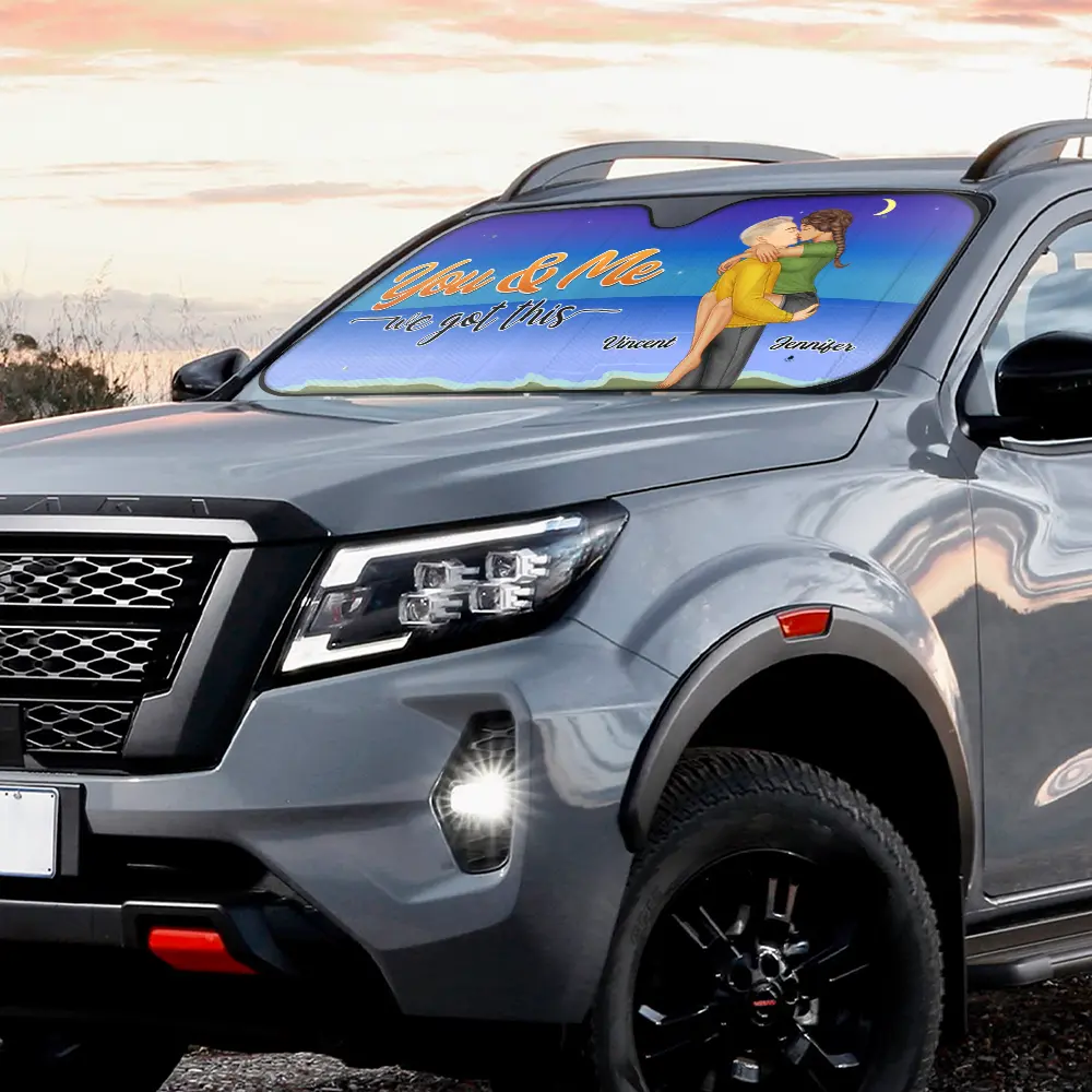 You And Me We Got This - Personalized Auto Sunshade - Image 3