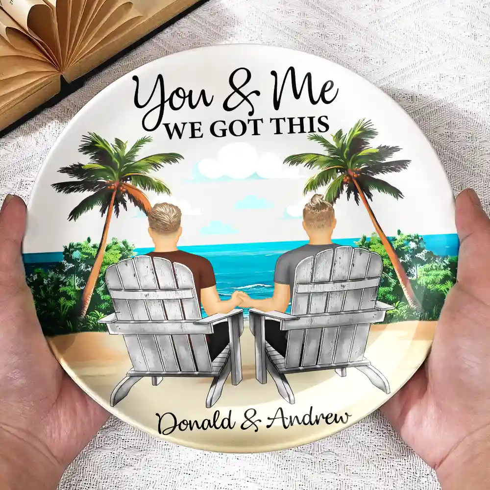 You And Me We Got This - Personalized Ceramic Plate - Image 3