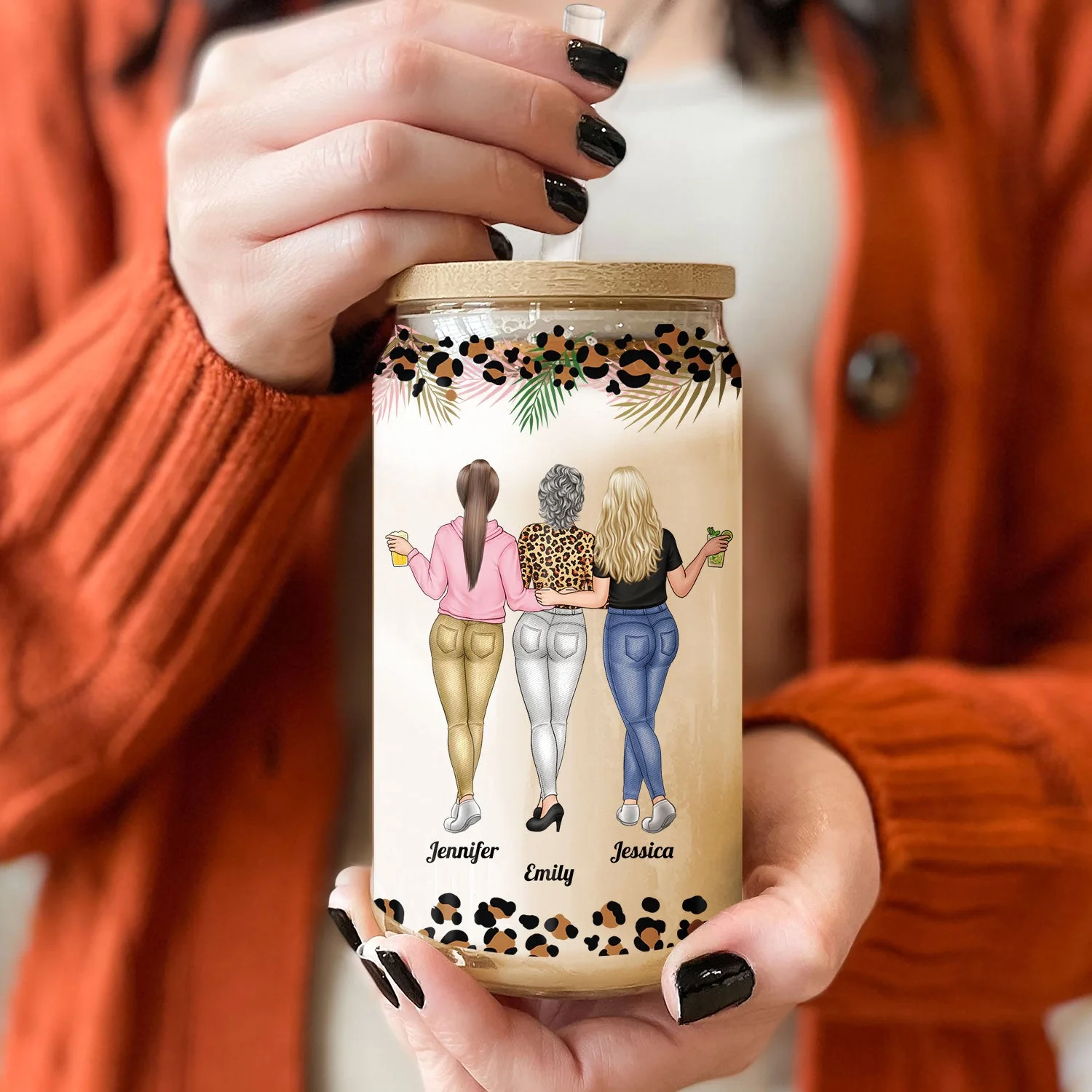 You Are Awesome So This Is Your Reminder - Birthday, Loving Gift For Gift For Daughter, Granddaughter, Girl - Personalized Clear Glass Can - Image 2