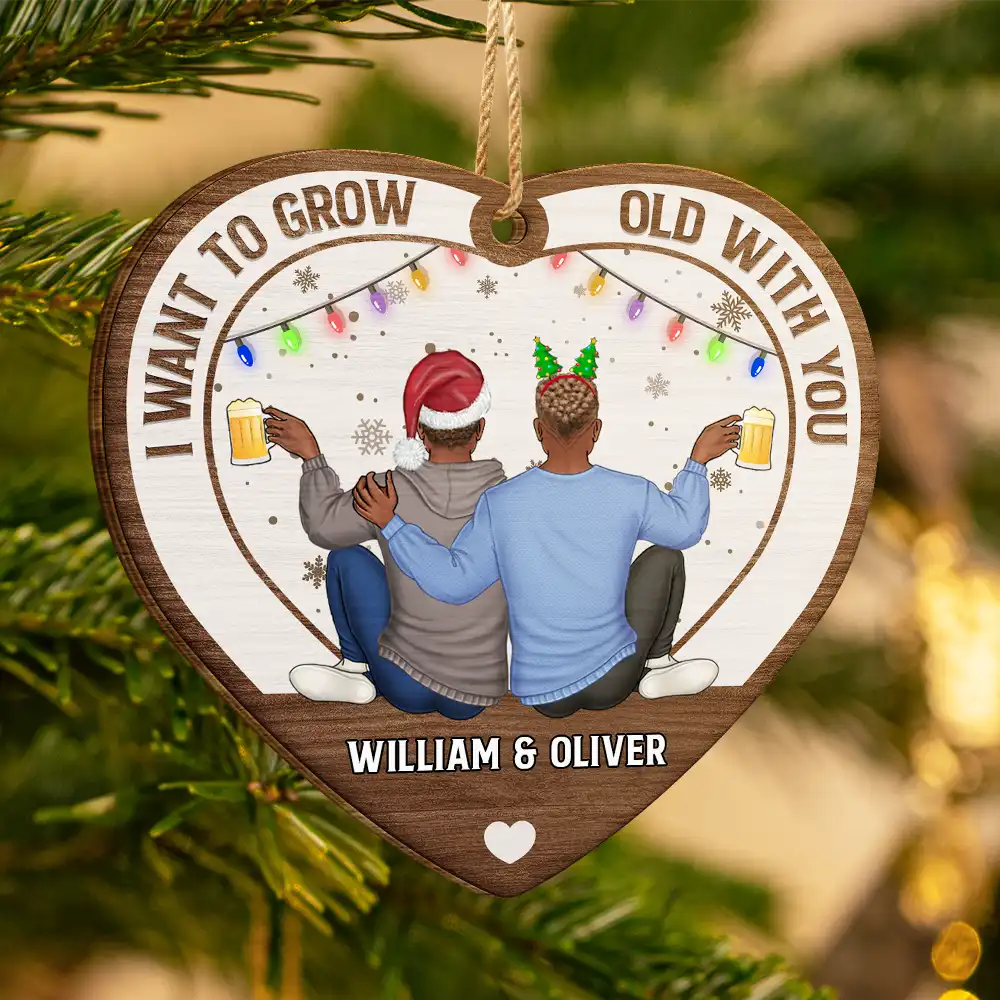 You Are By Far My Favorite - Personalized Custom Shaped Wooden Ornament - Image 3