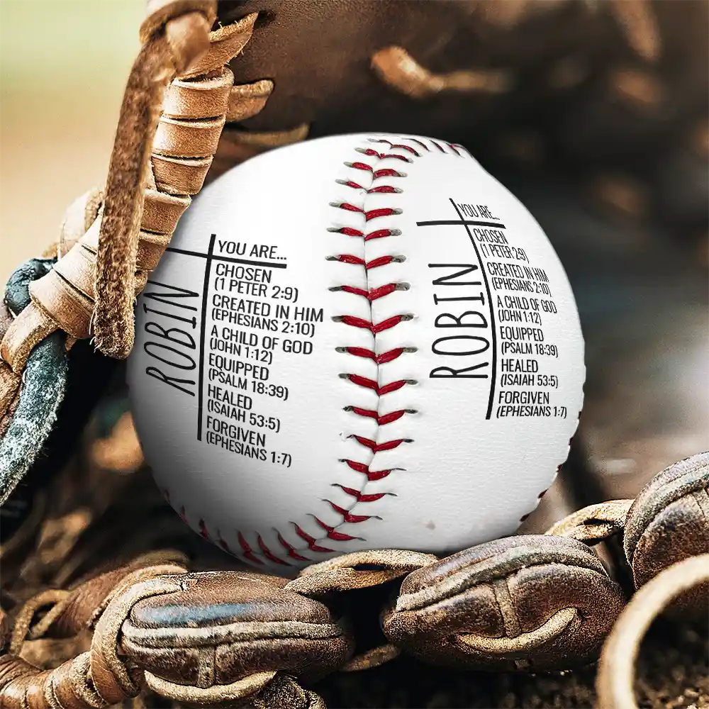 You Are Chosen Christian Baseball - Personalized Baseball, Softball - Image 4