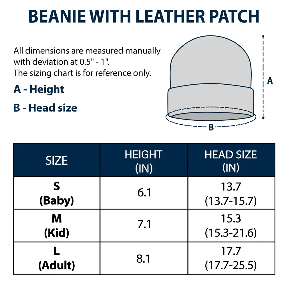You Are Doing A Great Job Mommy - Personalized Beanie With Leather Patch - Image 2