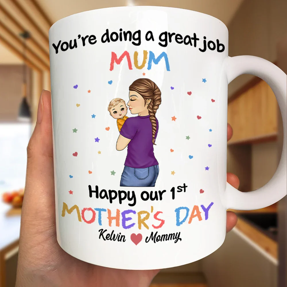 You Are Doing A Great Job Mommy - Personalized Mug - Image 3