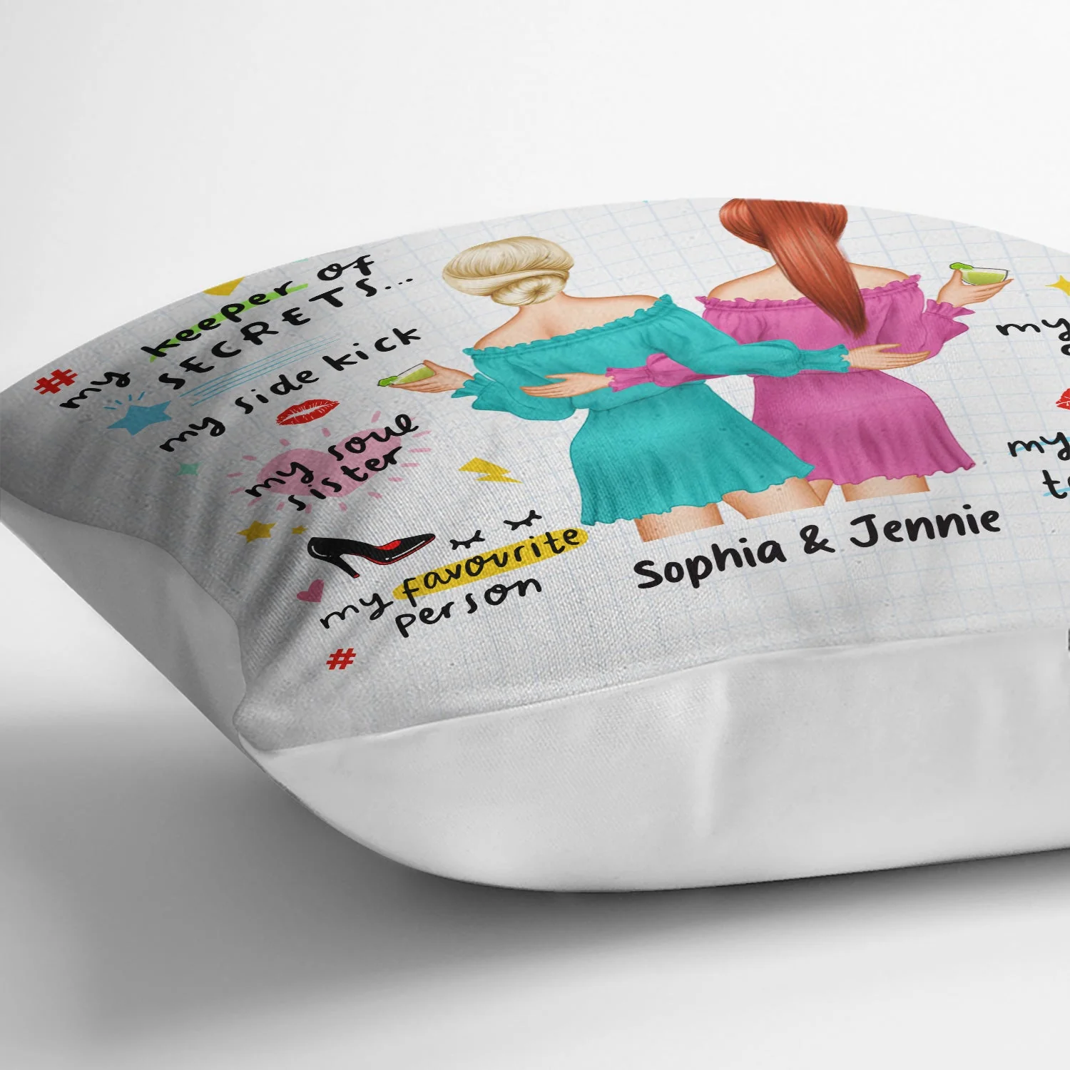 You Are My Bestie - Gift For Besties - Personalized Pillow - Image 3