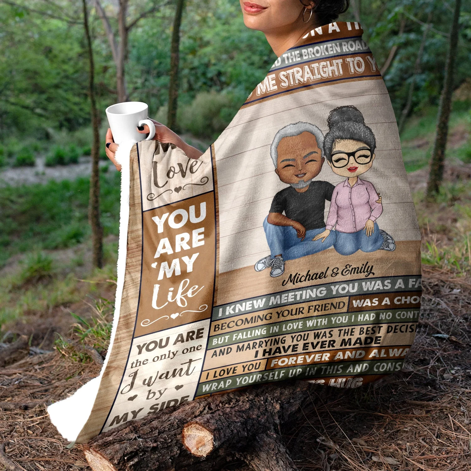 You Are My Love Once Upon A Time Couples - Anniversary, Birthday Gift For Spouse, Husband, Wife, Boyfriend, Girlfriend - Personalized Custom Fleece Blanket - Image 3