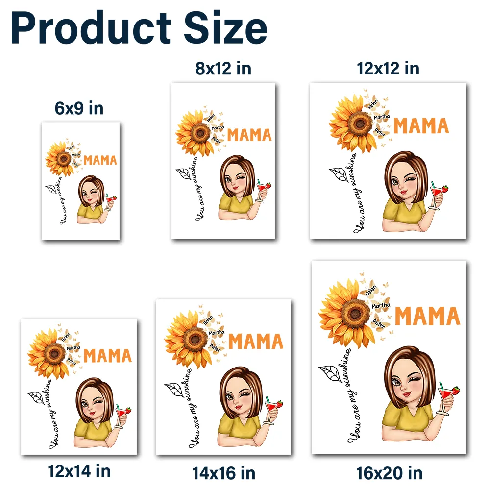 You Are My Sunshine Grandma 13-20 Version - Personalized Decor Decal - Image 6