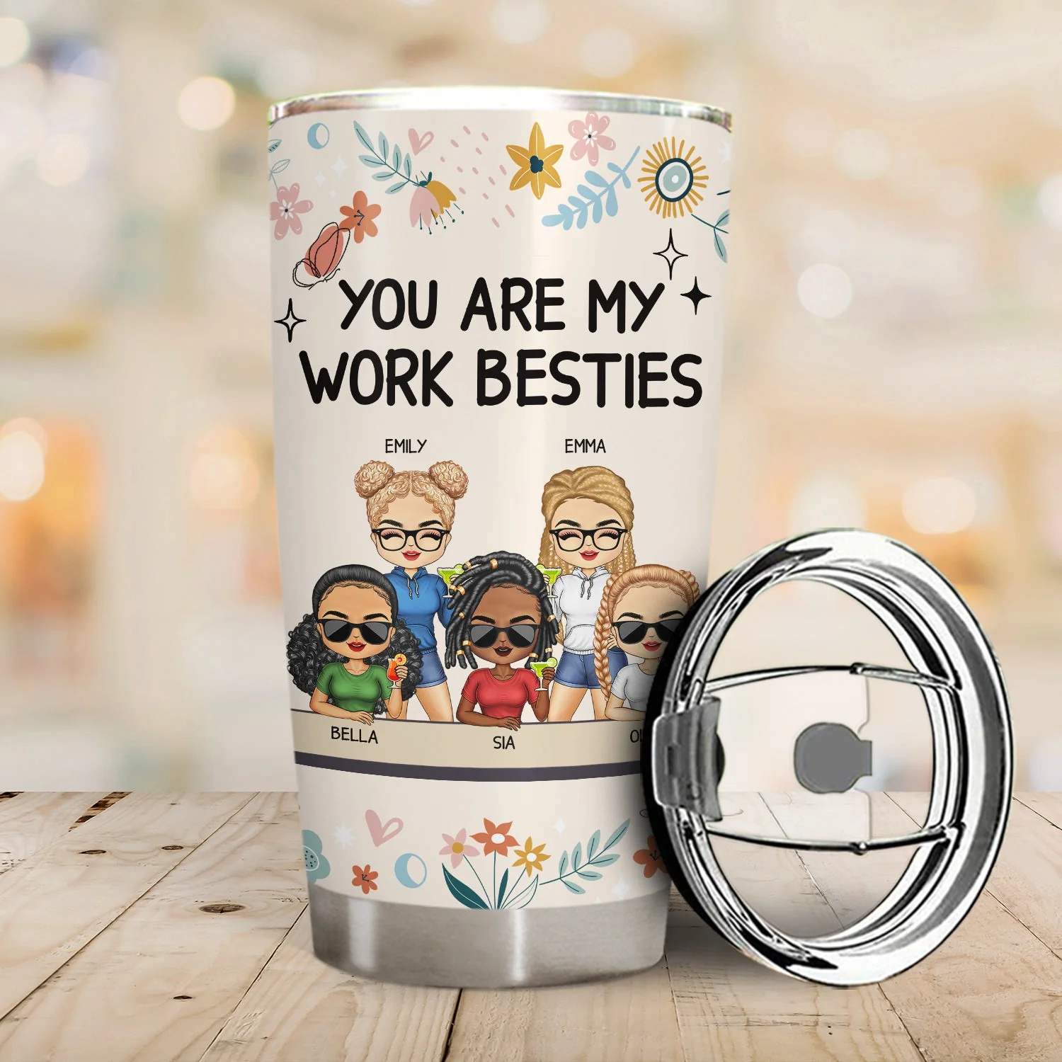 You Are My Work Bestie - Gift For Colleagues, Besties - Personalized Tumbler - Image 2