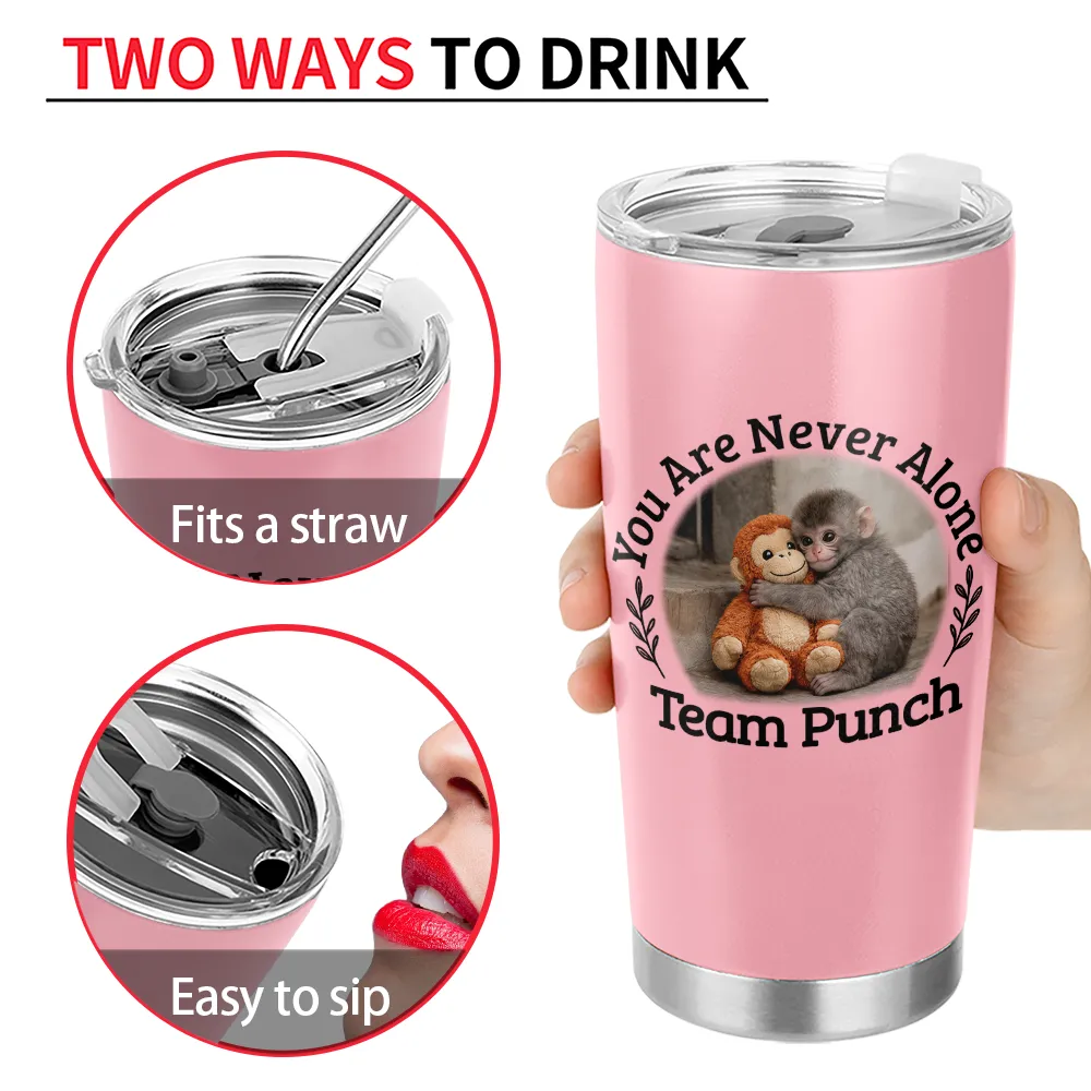 You Are Never Alone Team Punch - Personalized Tumbler - Image 4