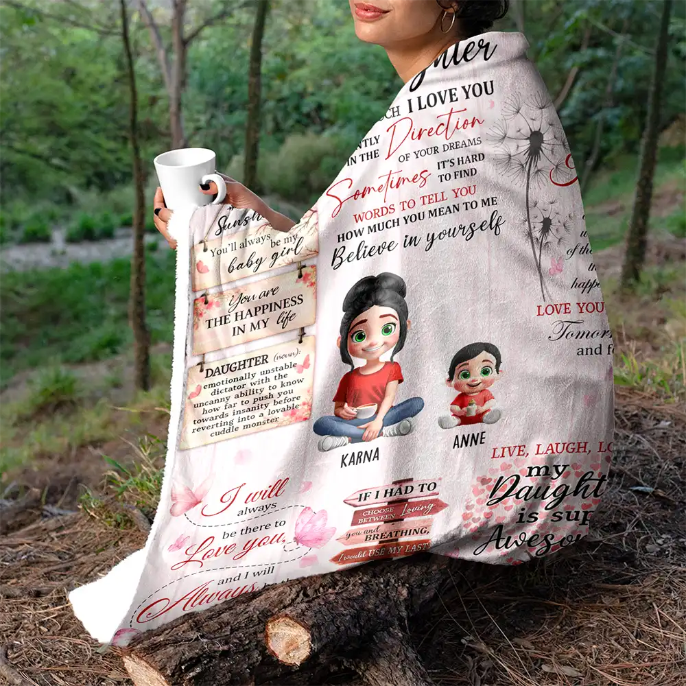 You Are The Happiness In My Life - Personalized Fleece Blanket, Sherpa Blanket - Image 6
