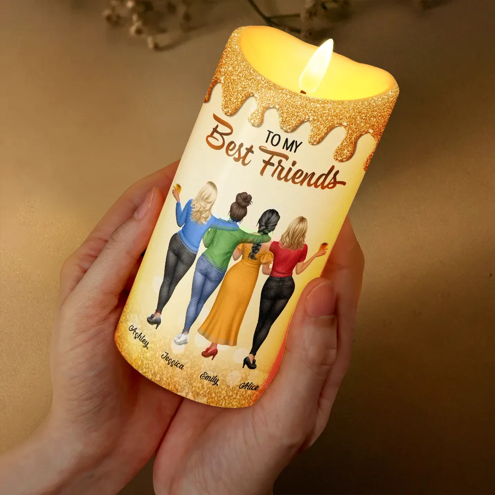 You Are The Sister I Got To Choose 3D Effect - Personalized Flameless LED Candle - Image 3