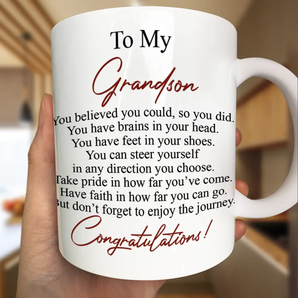 You Believed You Could So You Did - Personalized Mug - Image 3