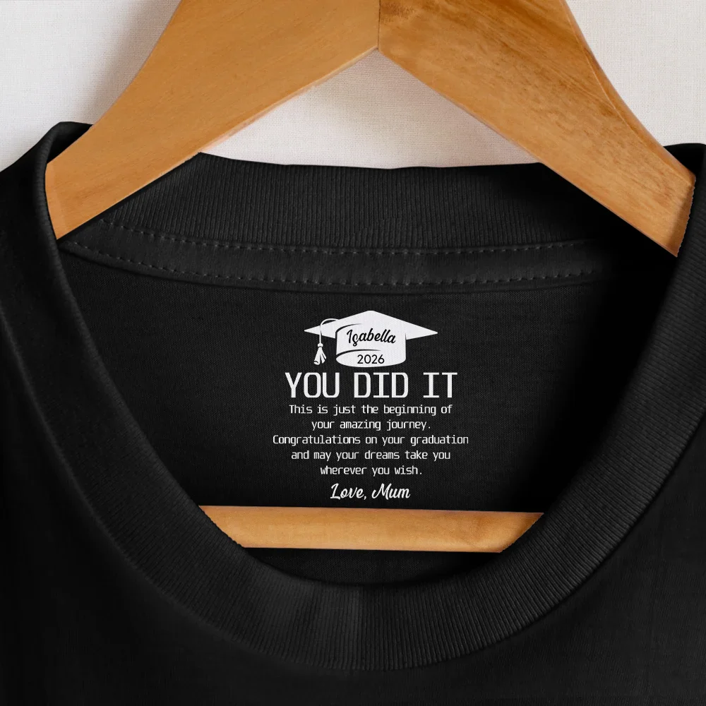 You Did It Amazing Journey Graduation Congratulations - Personalized T Shirt - Image 7