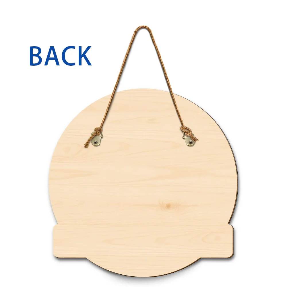 You, Me And The Dog - Personalized Custom Shaped Wood Sign - Image 6