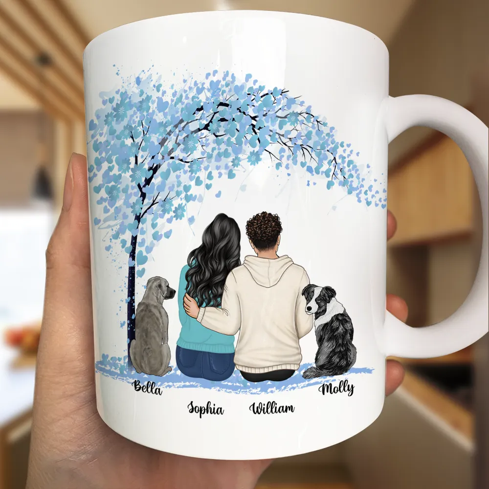 You & Me And The Dogs - Personalized Mug - Image 3