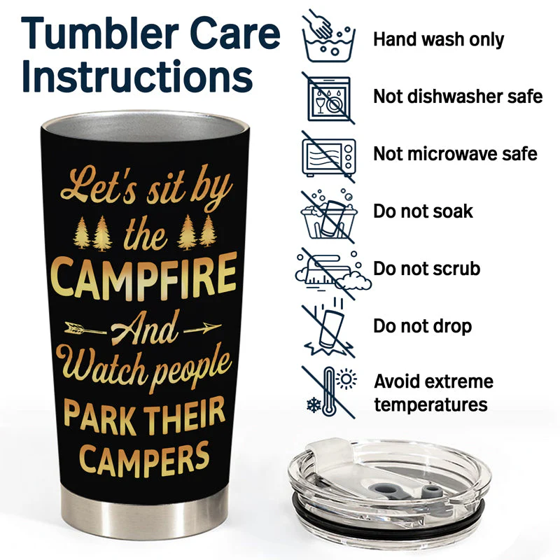 You & Me We Got This Husband And Wife Camping Partners For Life - Gift For Couples - Personalized Custom Tumbler - Image 5
