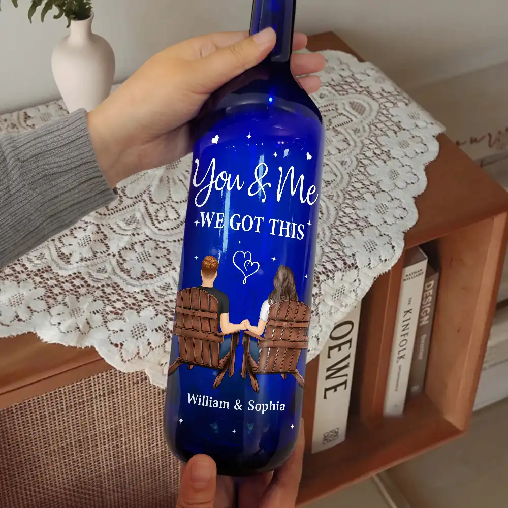 You & Me We Got This - Personalized Bottle Light - Image 2