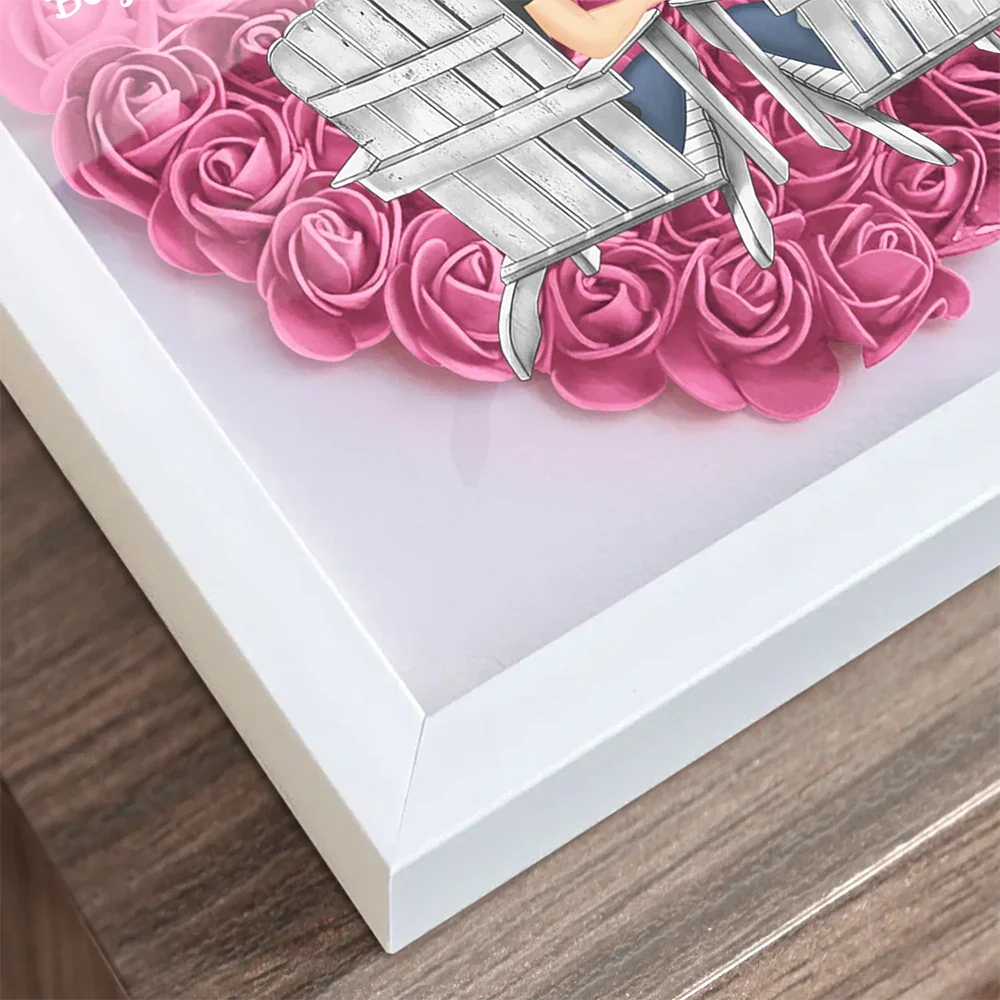 You & Me We Got This - Personalized Flower Shadow Box - Image 4