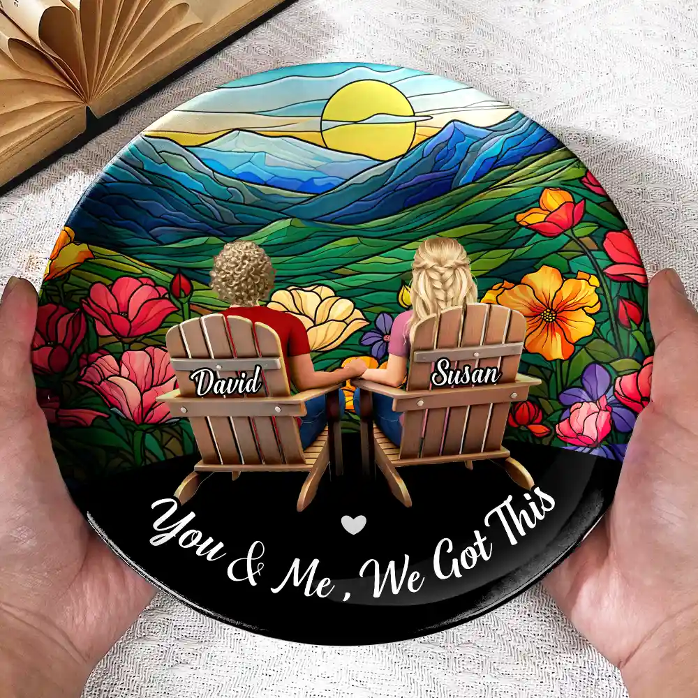 You & Me We Got This Till Our Last Breath - Personalized Ceramic Plate - Image 3