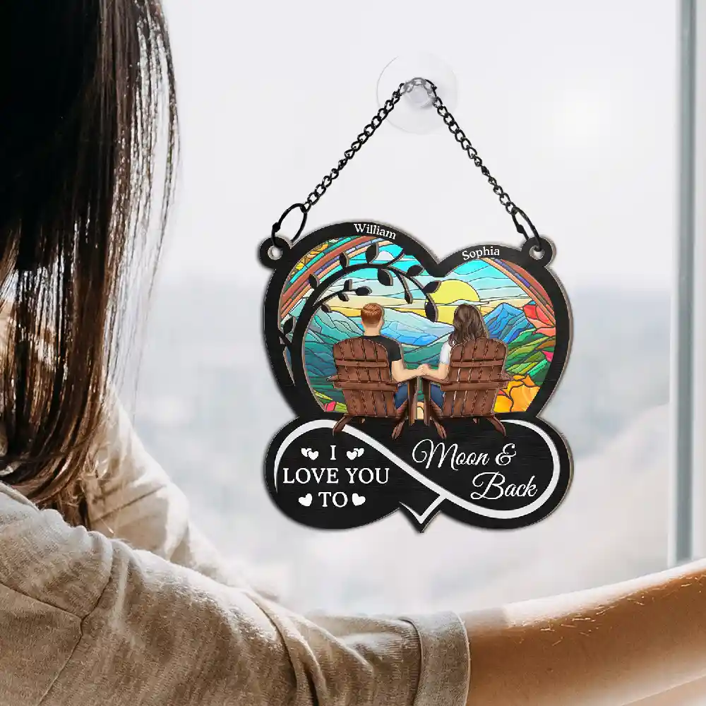 You & Me We Got This Till Our Last Breath - Personalized Window Hanging Suncatcher Ornament - Image 4