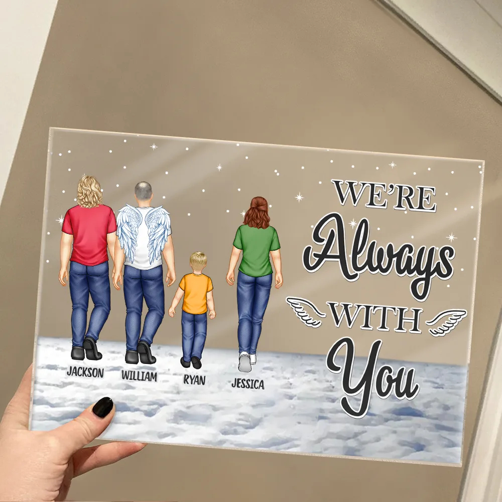 You Never Walk Alone - Personalized Horizontal Rectangle Acrylic Plaque - Image 4