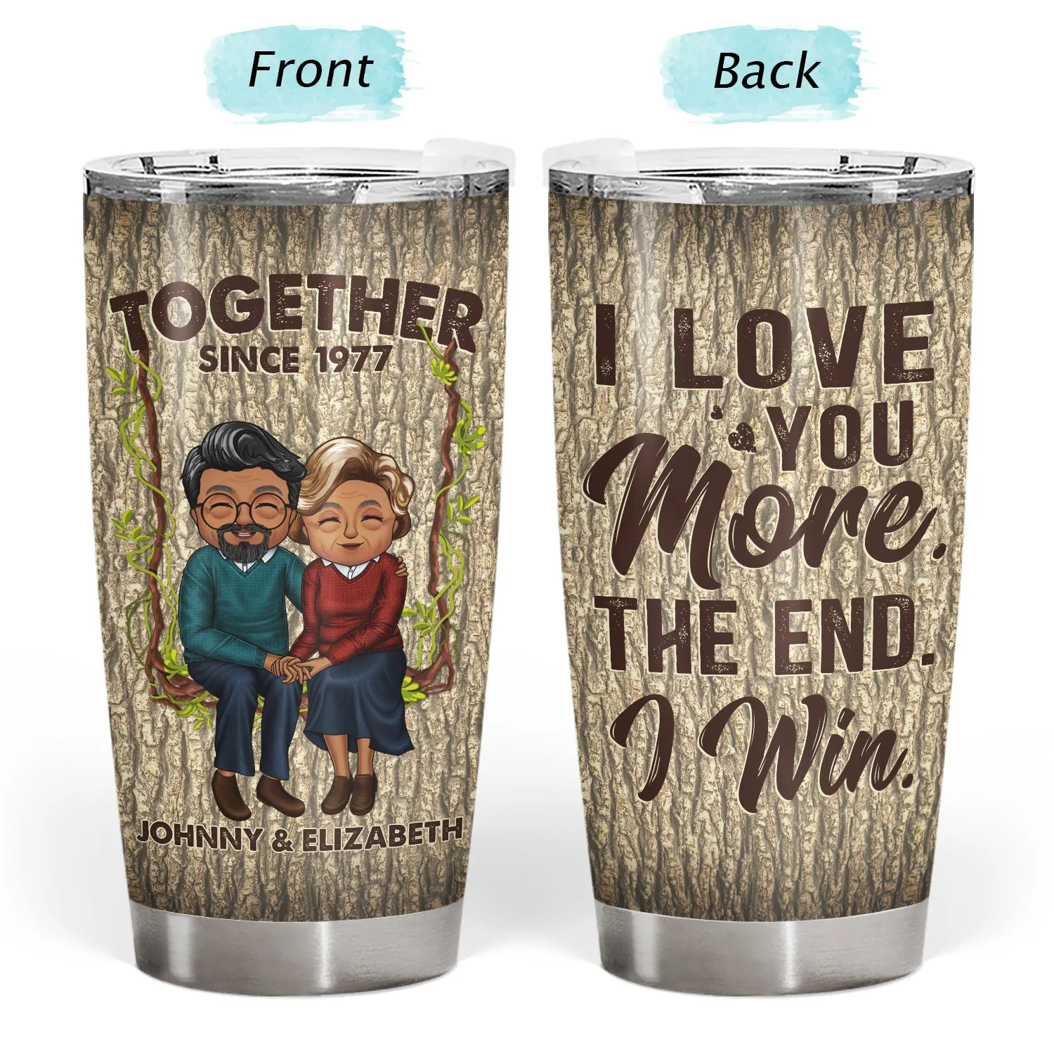 You're The Only One I Want To Annoy For The Rest - Birthday, Anniversary Gift For Spouse, Lover, Husband, Wife, Boyfriend, Girlfriend, Couple - Personalized Custom Tumbler - Image 3