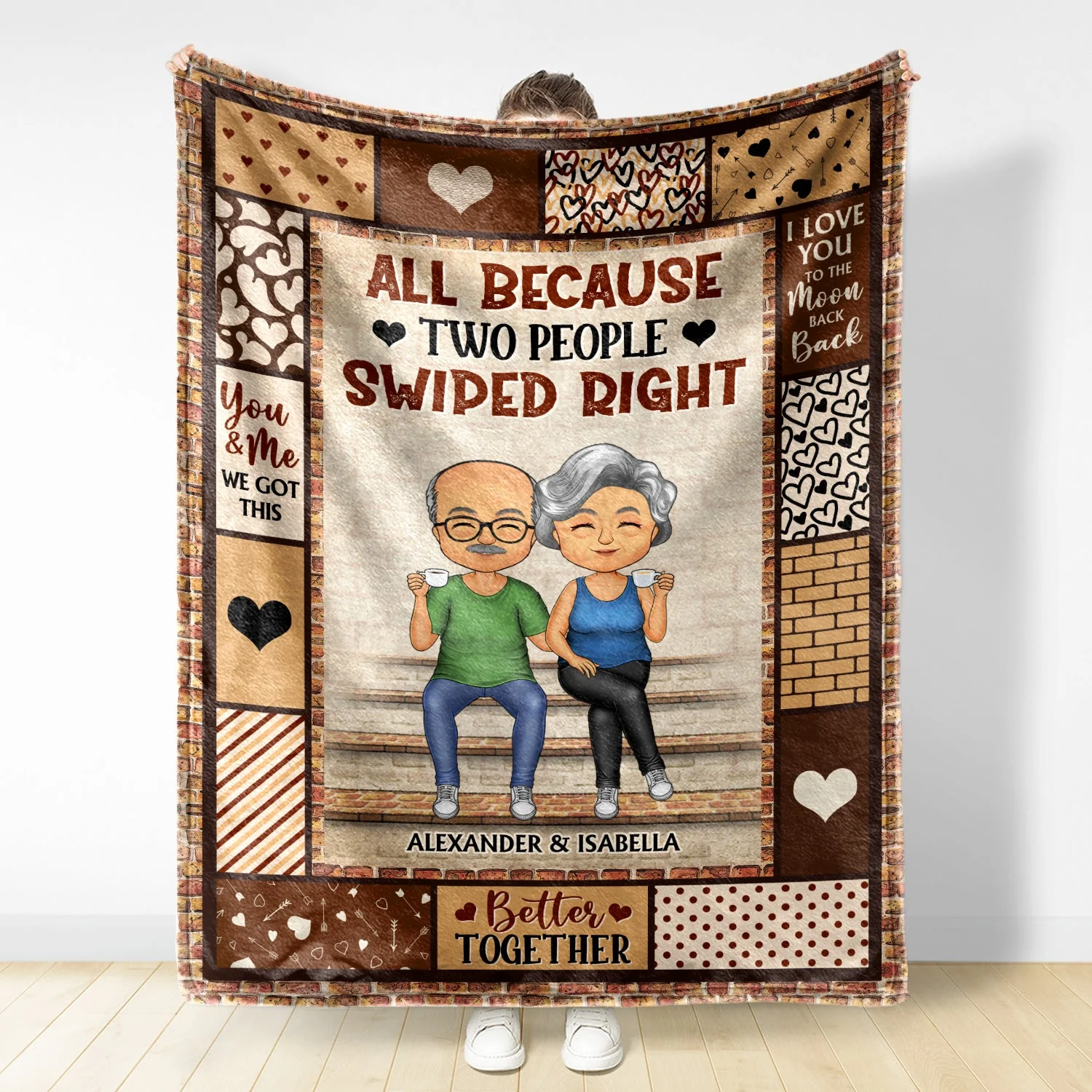 You're The Only One I Want To Annoy For The Rest Of My Life Couples - Anniversary, Birthday Gift For Spouse, Husband, Wife, Boyfriend, Girlfriend - Personalized Custom Fleece Blanket - Image 2