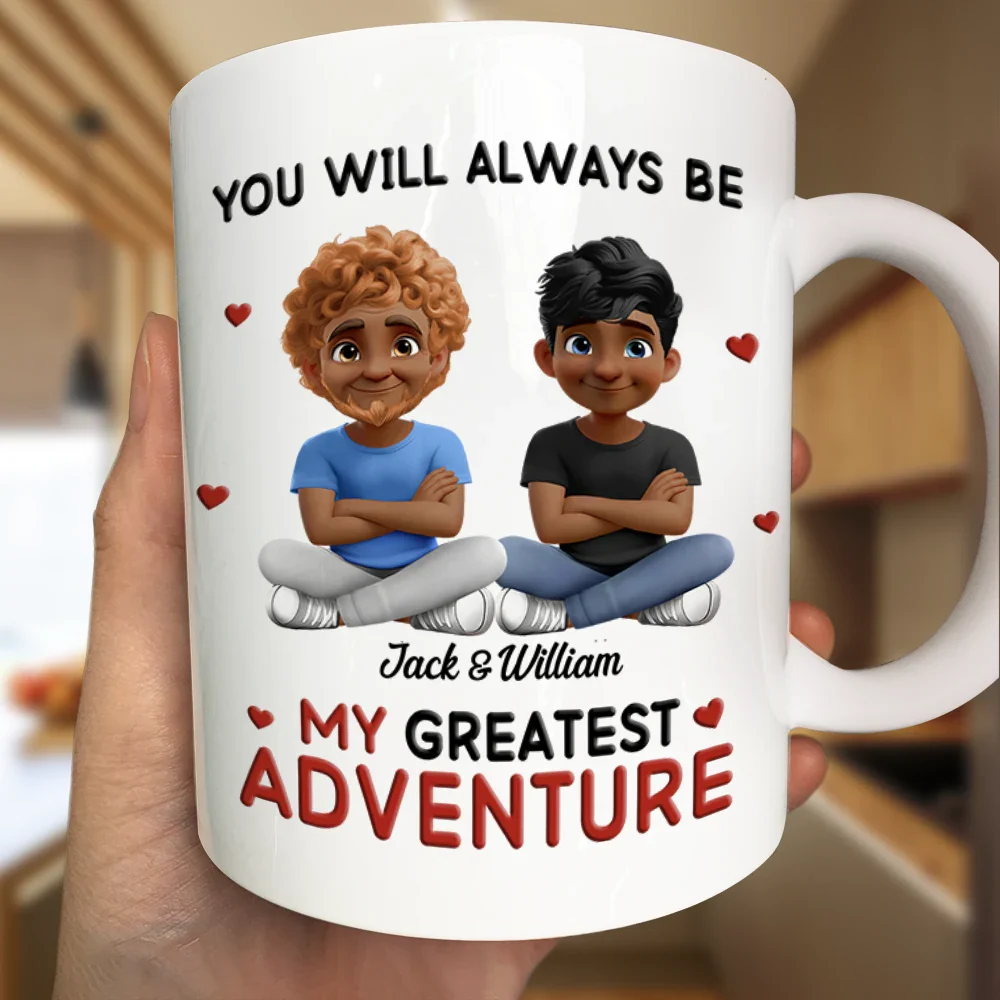 You Will Always Be My Greatest Adventure - Personalized Mug - Image 3