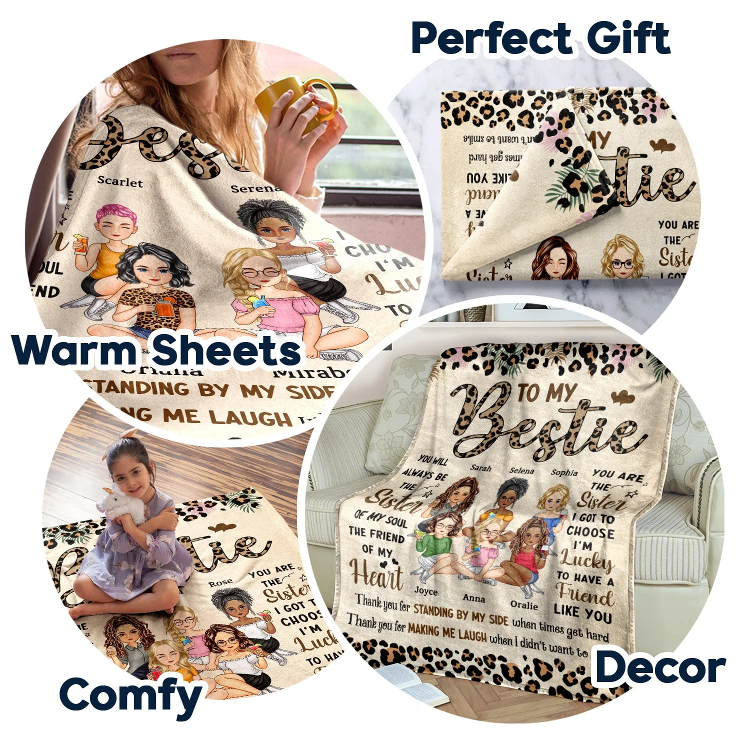 You Will Always Be The Sister Of My Soul - Gift For Besties, Best Friends - Personalized Fleece Blanket - Image 7