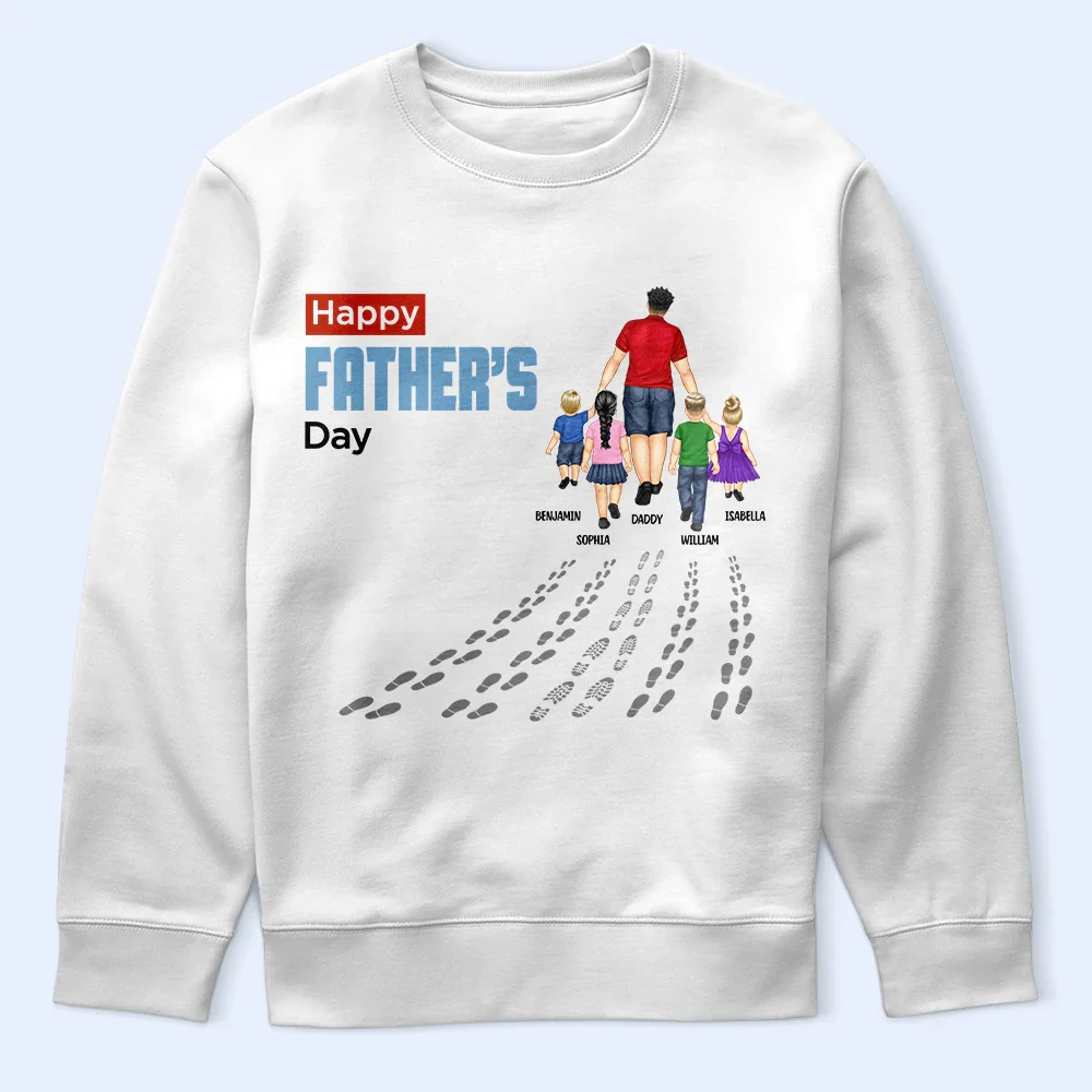 You'll Never Walk Alone Dad & Children - Personalized T Shirt - Image 5