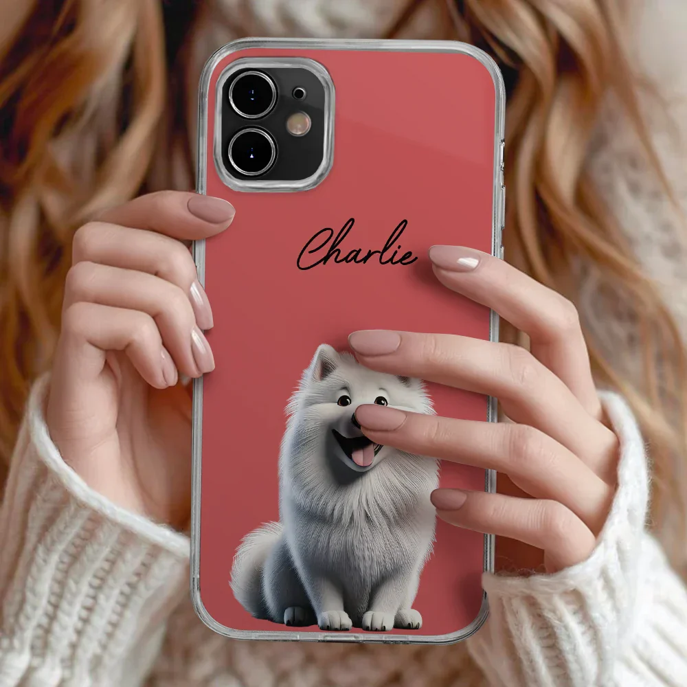 Your Dog 3D Cartoon Effect - Personalized Clear Phone Case - Image 2